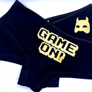Game On! BeelzeRog Black & Gold Novelty Underwear